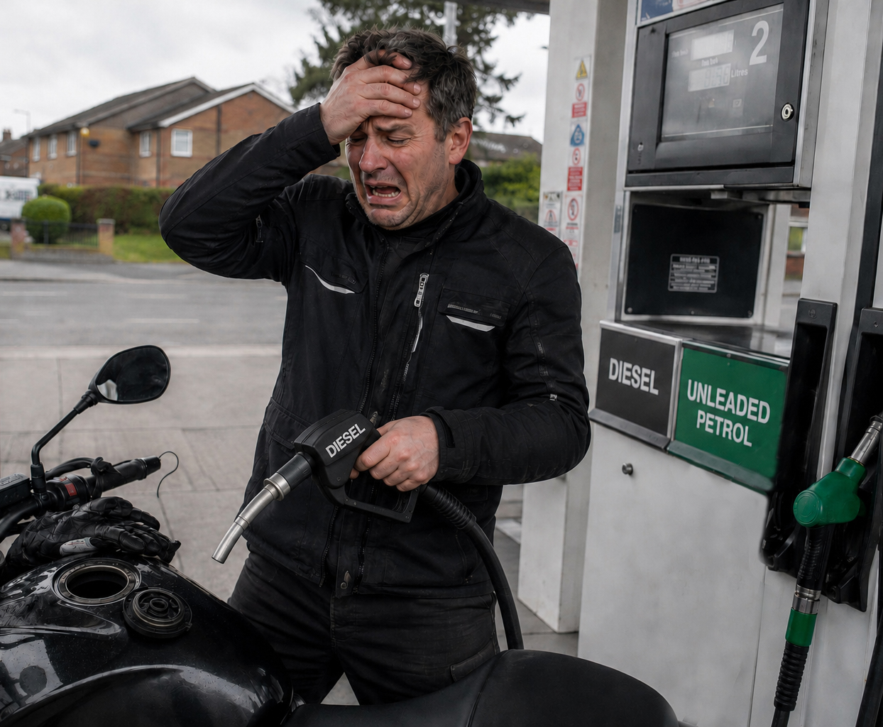 Wrong fuel drain recovery