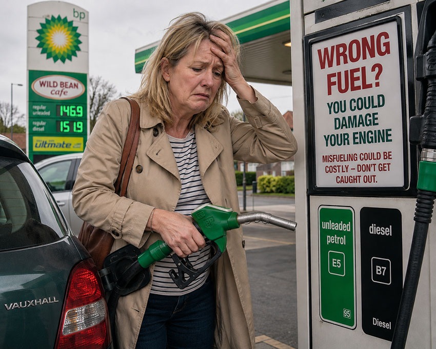 Wrong fuel drain recovery